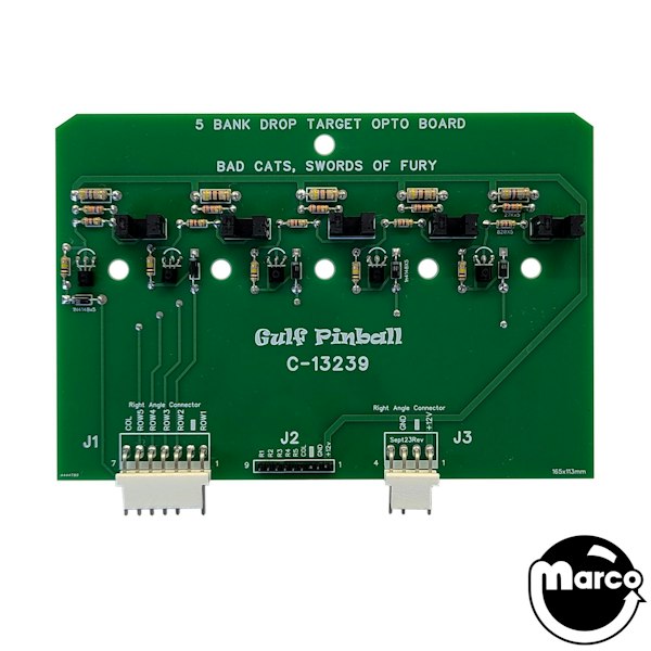 C-13239 - Drop target opto board Williams 5 bank - Marco Specialties ...