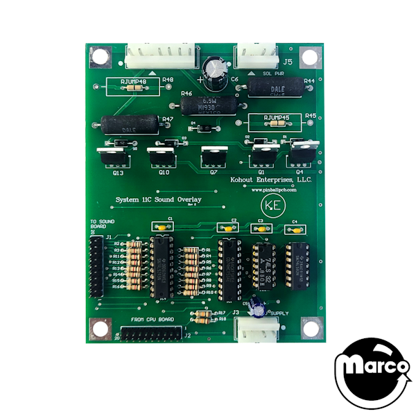 C-13287 - Sound overlay board - Marco Specialties Pinball Parts