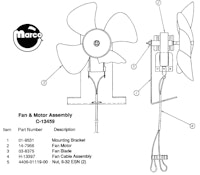 WHIRLWIND (Williams) Fan assembly