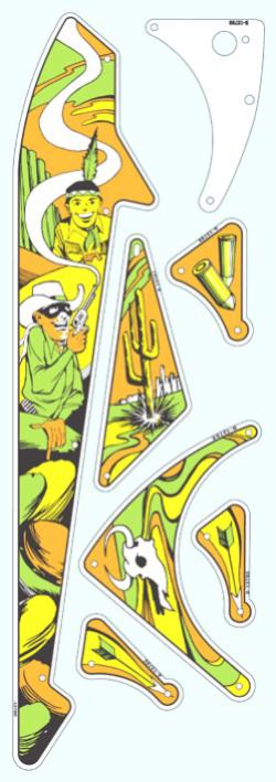 C-13791 - SHERIFF (Gottlieb) Plastic set - Marco Specialties