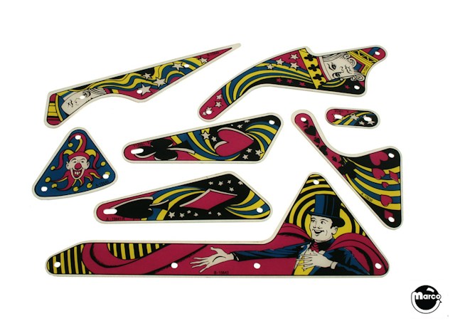 ROYAL FLUSH/CARD WHIZ (Gottlieb) Plastic set