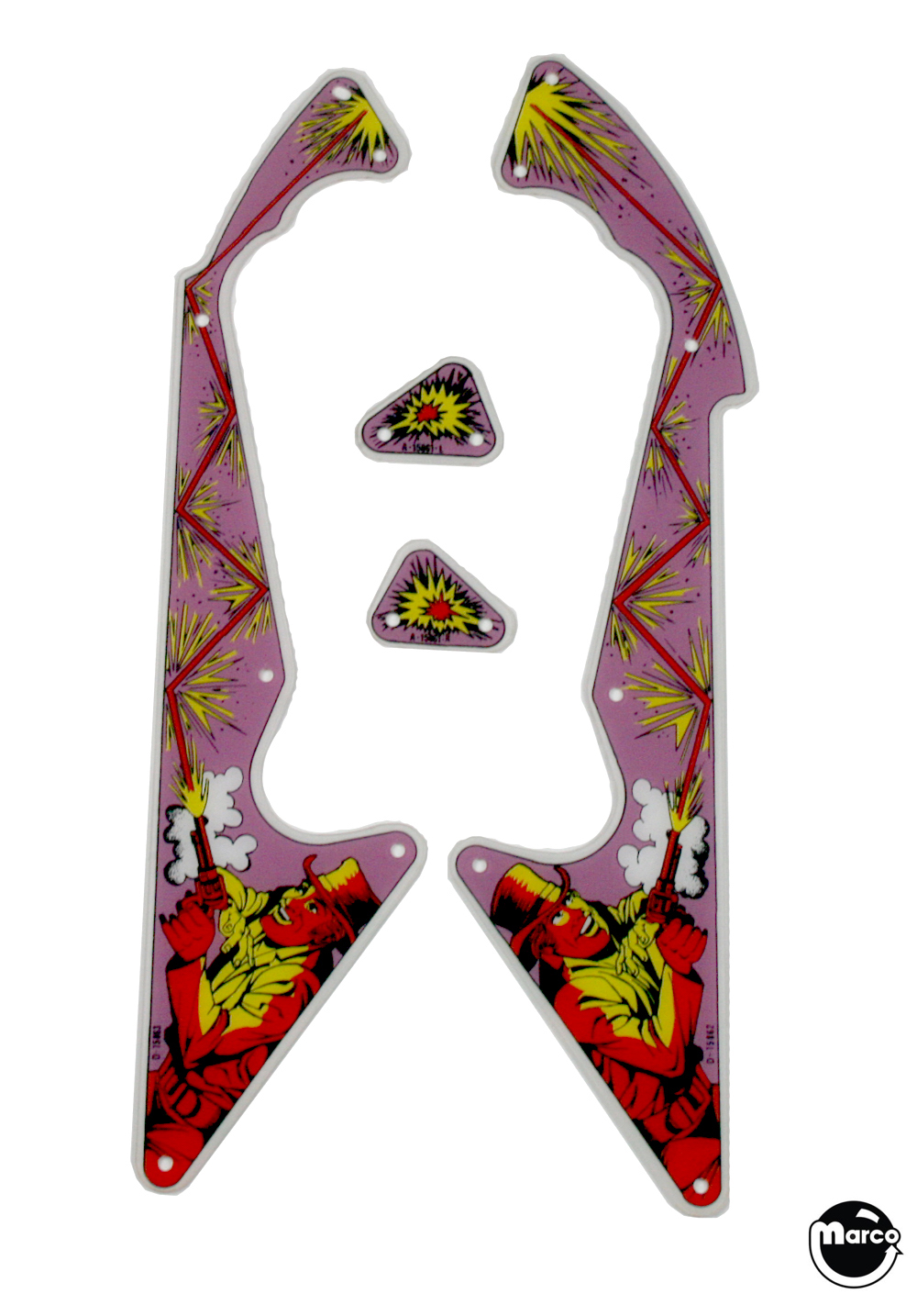 C-15864 - FAST DRAW (Gottlieb) Plastic set - Marco Specialties