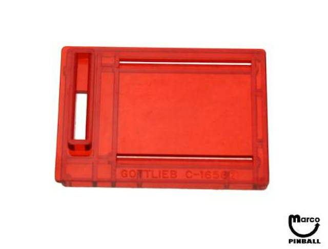 Coin entry plate Gottlieb red USA 10¢