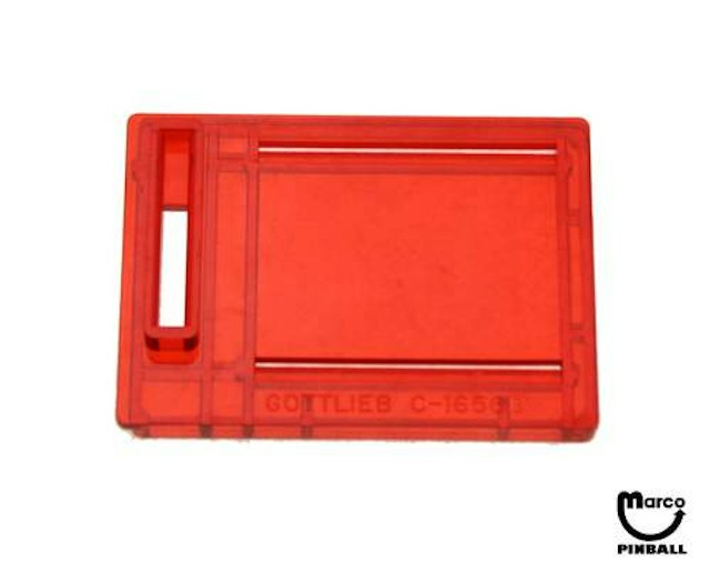 Coin entry plate Gottlieb red AUS 5¢