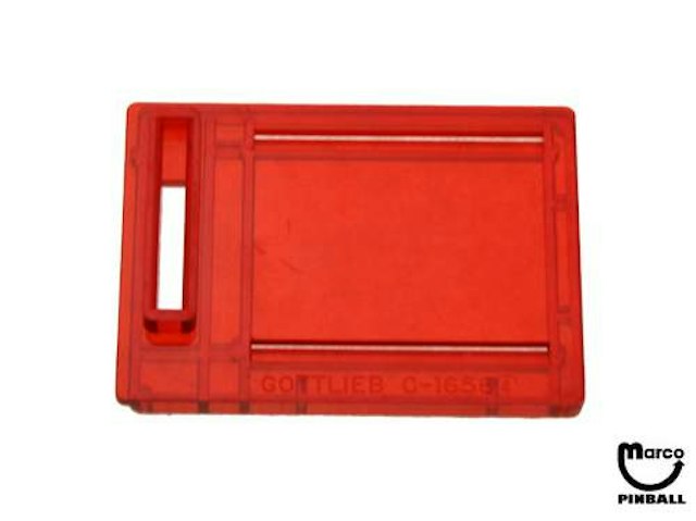 Coin entry plate Gottlieb red USA 5¢