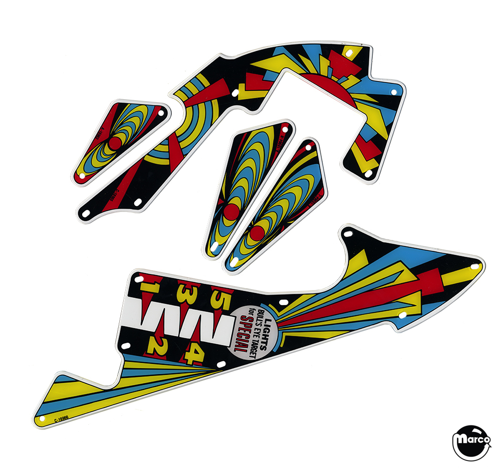 C-16967 - JET SPIN (Gottlieb) Plastic set - Marco Specialties