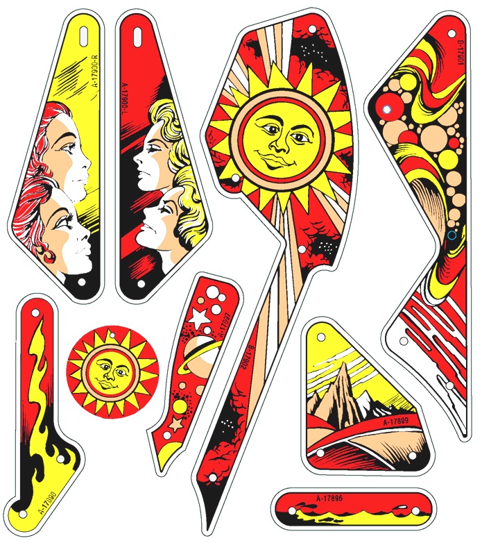 GEMINI (Gottlieb) Plastic set PP2548