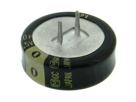 Capacitor 1 Farad 5.5v radial memory supercap