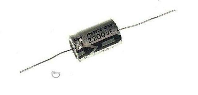 Capacitor 2200 uF 16v axial