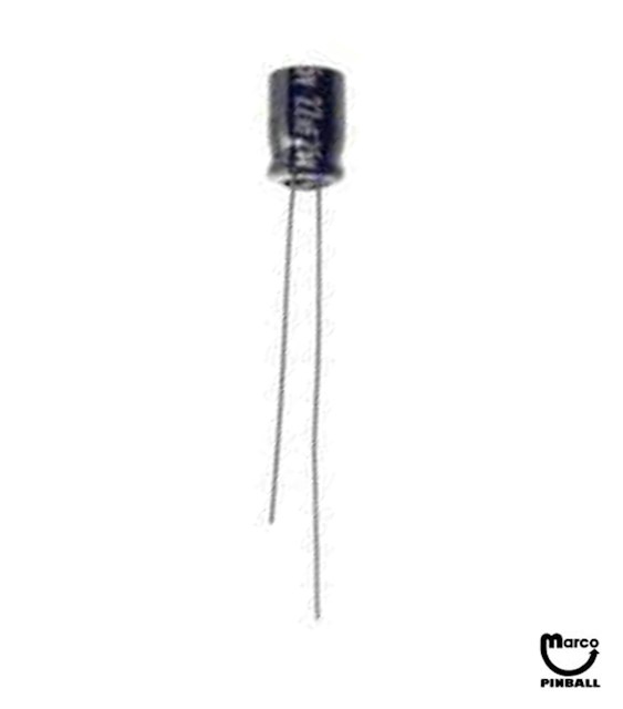 Capacitor 22 uF 25v radial XO-293