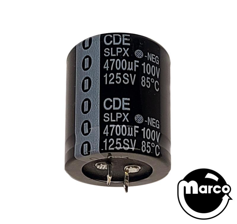 Capacitor 4700 uF 100v radial snap