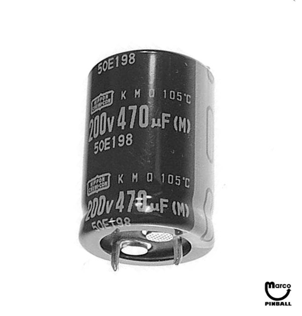 Capacitor 470 uF 200v radial