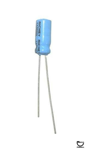 Capacitor 4.7 uF 35v radial 125-5010-00