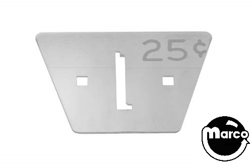 Coin entry plate Gottlieb EM USA 25¢ A-6052