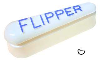 Flipper cap - blue 'Flipper' ink left