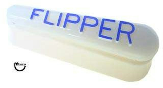Flipper cap - blue 'Flipper' ink right