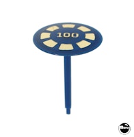 Mushroom bumper target 1-3/8 inch blue gold 100