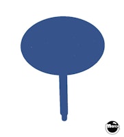 Mushroom bumper target 1-3/8 inch blue