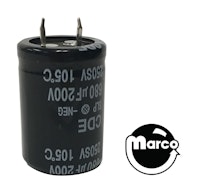 Capacitor 680 uF 200v radial snap