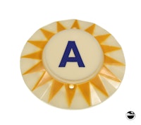 Pop bumper cap - letter "A" Y/BL