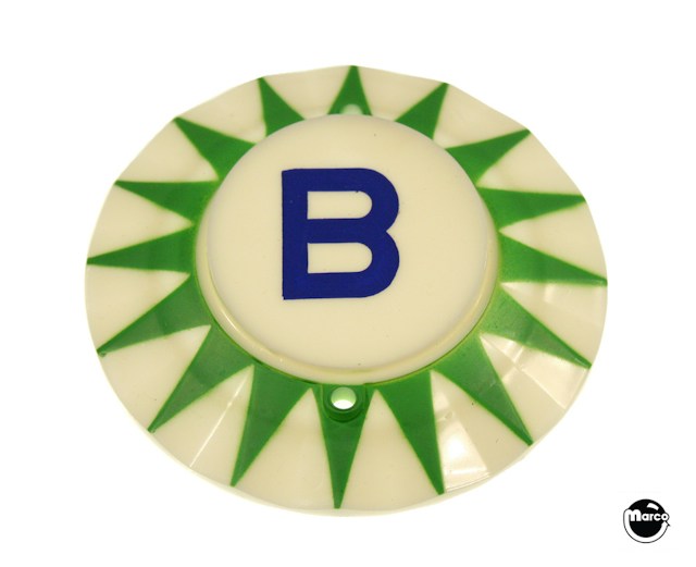 Pop bumper cap - letter "B" G/BL