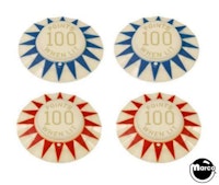 SPACE TIME (Bally) Pop bumper cap set