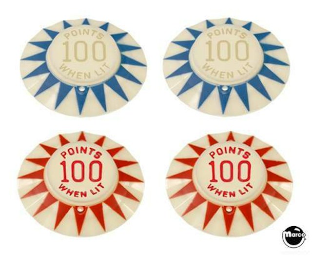 TIME ZONE (Bally) Pop bumper cap set PCS1793