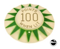 Pop bumper cap "Points 100 W/Lit" G/GL