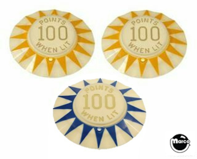 FIREBALL (Bally 1972) Pop bumper cap set PCS1248