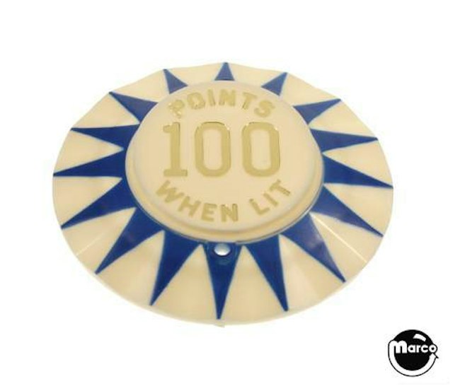Pop bumper cap 'Points 100 When Lit' B/GL USE A-3713-11