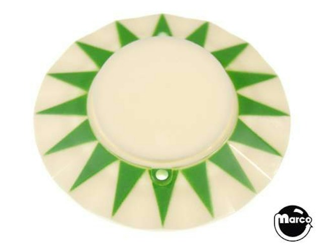 Pop bumper cap sunburst green plain 16531-GW