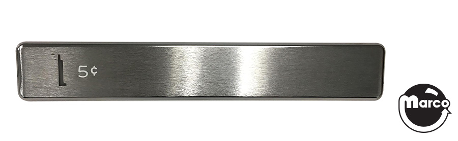 Coin entrance plate Gottlieb 5¢ slot