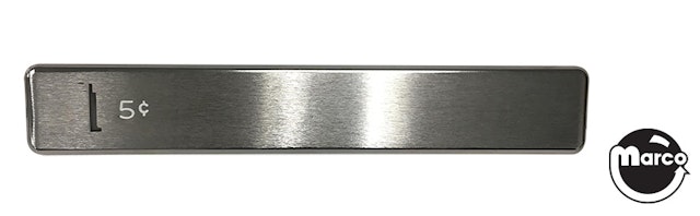 Coin entrance plate Gottlieb 5¢ slot
