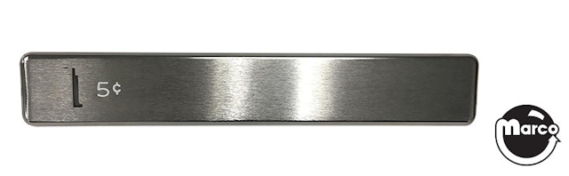 Coin entrance plate Gottlieb 5¢ slot