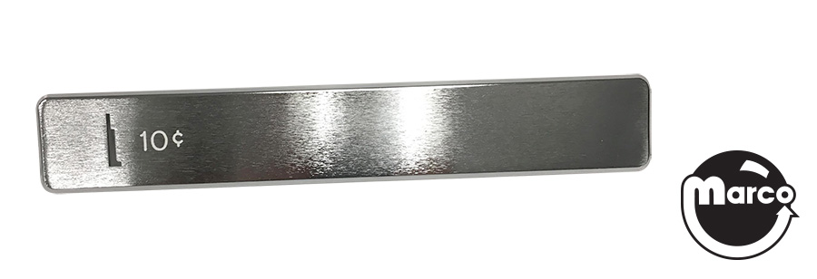 Coin entrance plate Gottlieb 10¢ slot