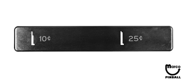 Coin entrance plate Gottlieb 10¢/25¢