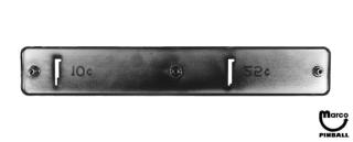 Coin entrance plate Gottlieb 10¢/25¢