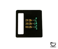 Price plate (Bally) 2/3/4 x 25&cent;