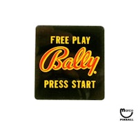 Price plate (Bally) Free Play