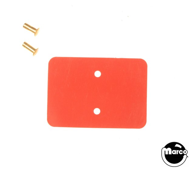 Target face - 2 hole rectangle 1-1/2 inch red 3A-7431-4