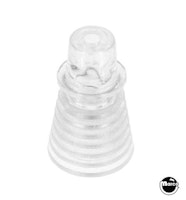 Post 1-1/8 inch concentric fin clear - tall