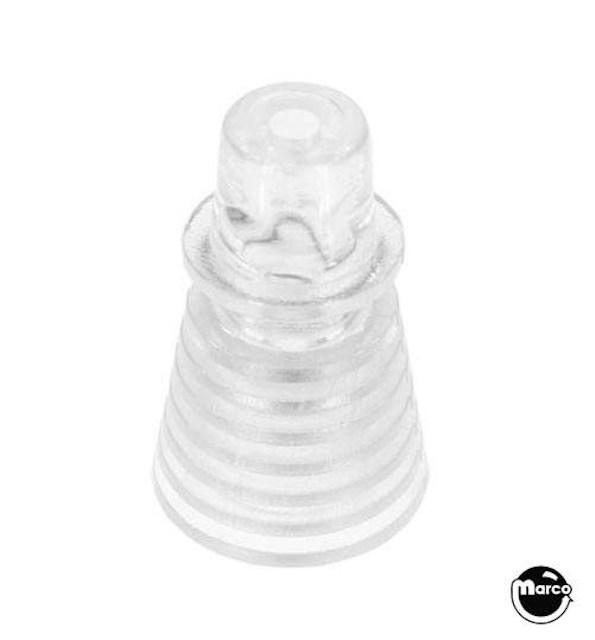 Post 1-1/8 inch concentric fin clear - tall