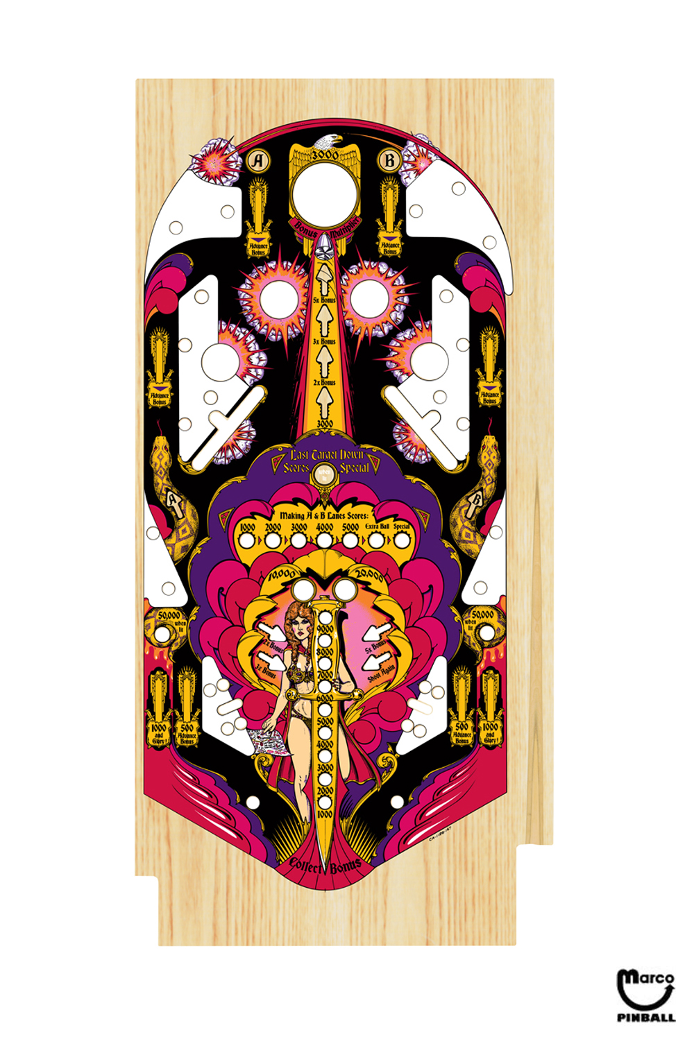 MATA HARI (Bally) Playfield