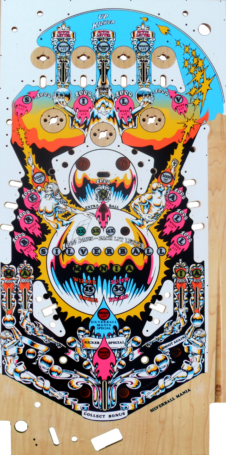 SILVERBALL MANIA (Bally) Playfield