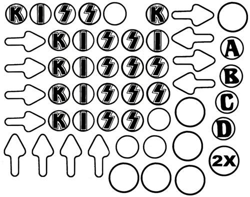 KISS (Bally) Decal set