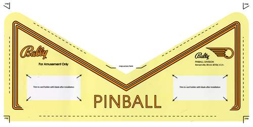 EIGHT BALL DELUXE (Bally) Apron decal