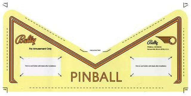 EIGHT BALL DELUXE (Bally) Apron decal