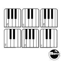 GUNS N ROSES (Data East) piano decal