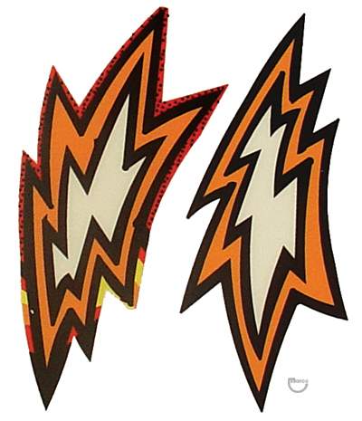 SCARED STIFF (Bally) Decal lightning