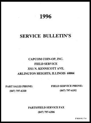 Capcom 1996 Service Bulletins